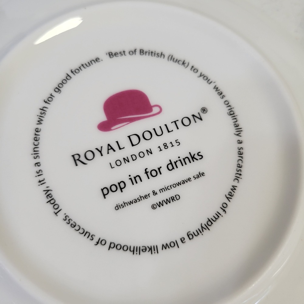 Royal Doulton Pop In For Drinks‎ Plates Set London 1815 Appetizer Side Dishes - Picture 5 of 7